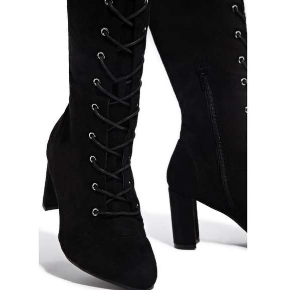 𝙇𝙖𝙨𝙩 𝙎𝙞𝙯 8 🖤Laced In Love Boot - Black - Picture 6 of 8
